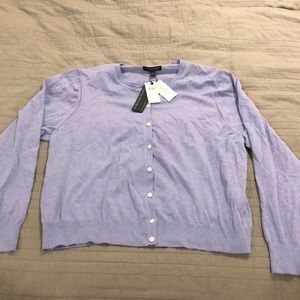 Banana Republic crop button up crew neck cardigan